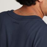 Allbirds Allgood-Langarm-T-Shirt für Herren aus Baumwolle DZ826139 dunstiges Indigo – Bild 3