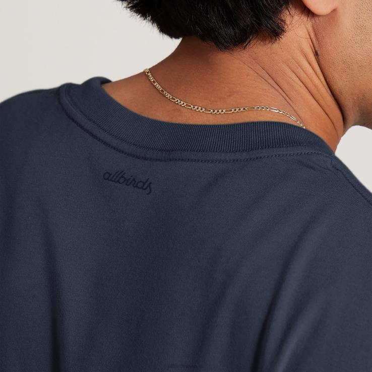 Allbirds Allgood-Langarm-T-Shirt für Herren aus Baumwolle DZ826139 dunstiges Indigo – Bild 3