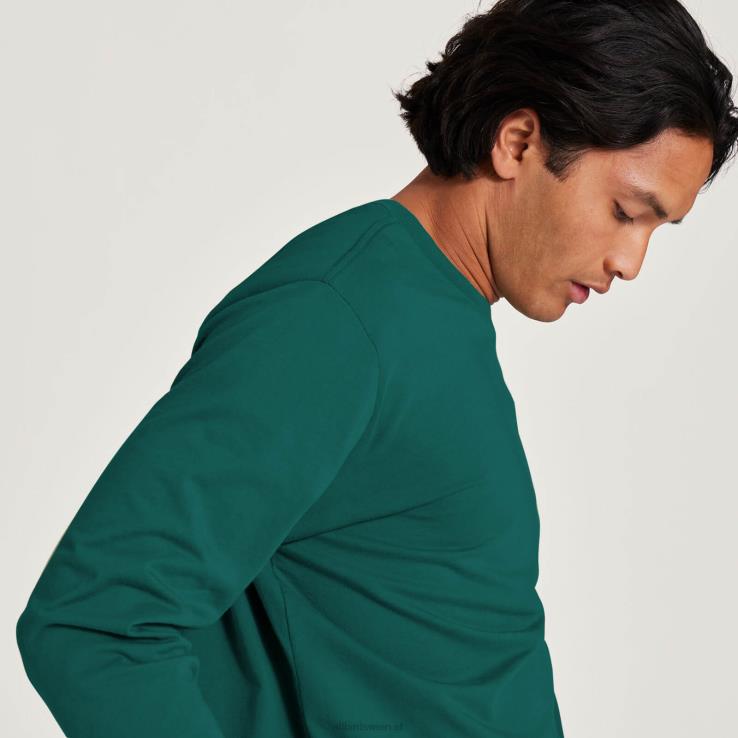 Allbirds Allgood-Langarm-T-Shirt für Herren aus Baumwolle DZ826140 tiefer Smaragd – Bild 2