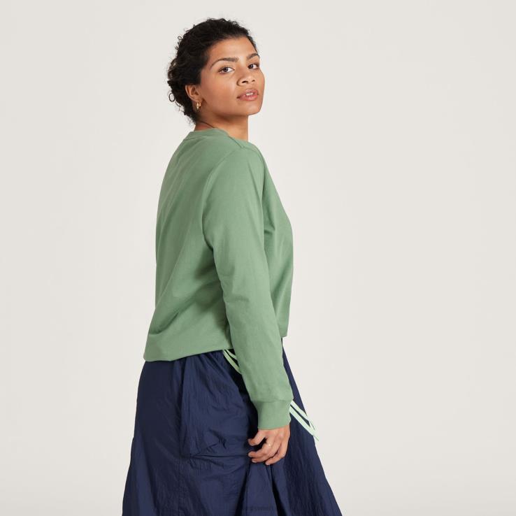 Allbirds Damen-Langarm-T-Shirt aus Allgood-Baumwolle DZ826223 neblige Ladung – Bild 2