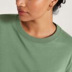 Allbirds Damen-Langarm-T-Shirt aus Allgood-Baumwolle DZ826223 neblige Ladung – Bild 3
