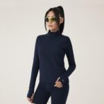 Allbirds Damen-Performance-Viertelreißverschluss DZ826231 echte Marine