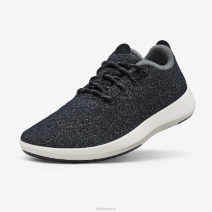 Allbirds Herren-Wollläufer Mizzles DZ82649 dunkelgrau (naturweiße Sohle)