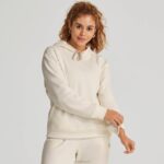 Allbirds R&R-Kapuzenpullover für Damen DZ826227 natürliches Weiß