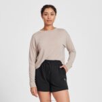 Allbirds R&R Sweat-Shorts für Damen DZ826229 natürliches Schwarz – Bild 2