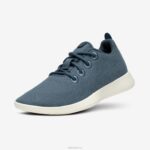 Allbirds Smallbirds Wollläufer – große Kinder DZ826257 ruhiges Blaugrün (natürliche weiße Sohle)