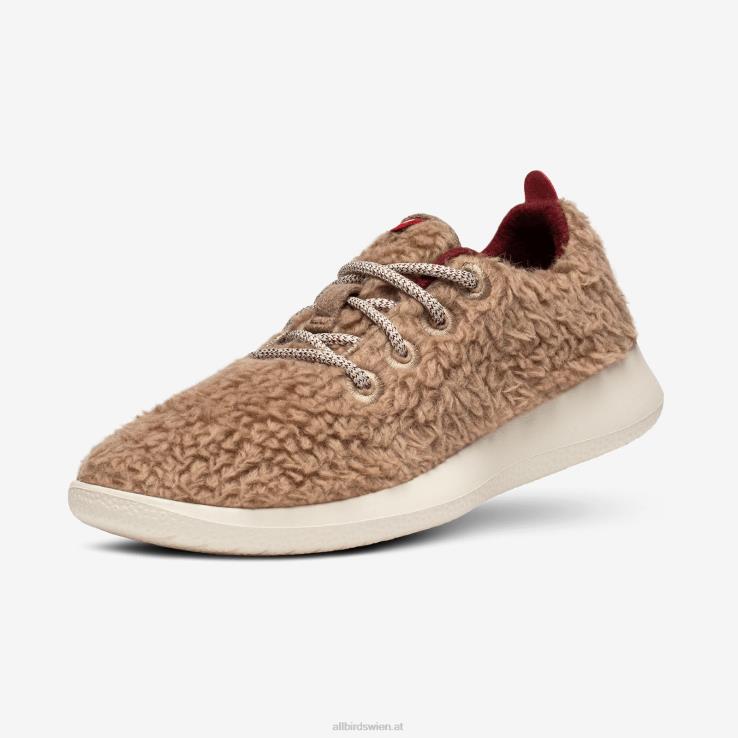 Allbirds Smallbirds Wollläufer – große Kinder DZ826265 dunstige beige Flusen (beige Hush-Sohle) – Bild 1