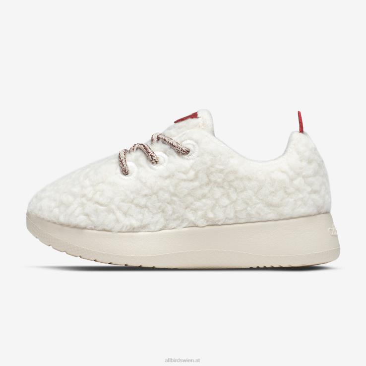 Allbirds Smallbirds Wollläufer – kleine Kinder DZ826242 naturweißer Flaum (beige Hush-Sohle) – Bild 3