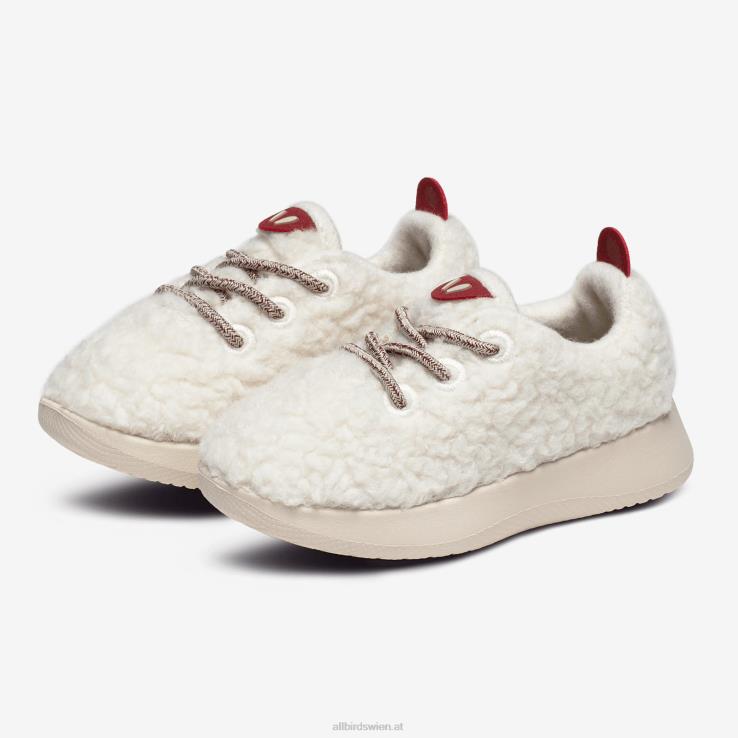 Allbirds Smallbirds Wollläufer – kleine Kinder DZ826242 naturweißer Flaum (beige Hush-Sohle) – Bild 8