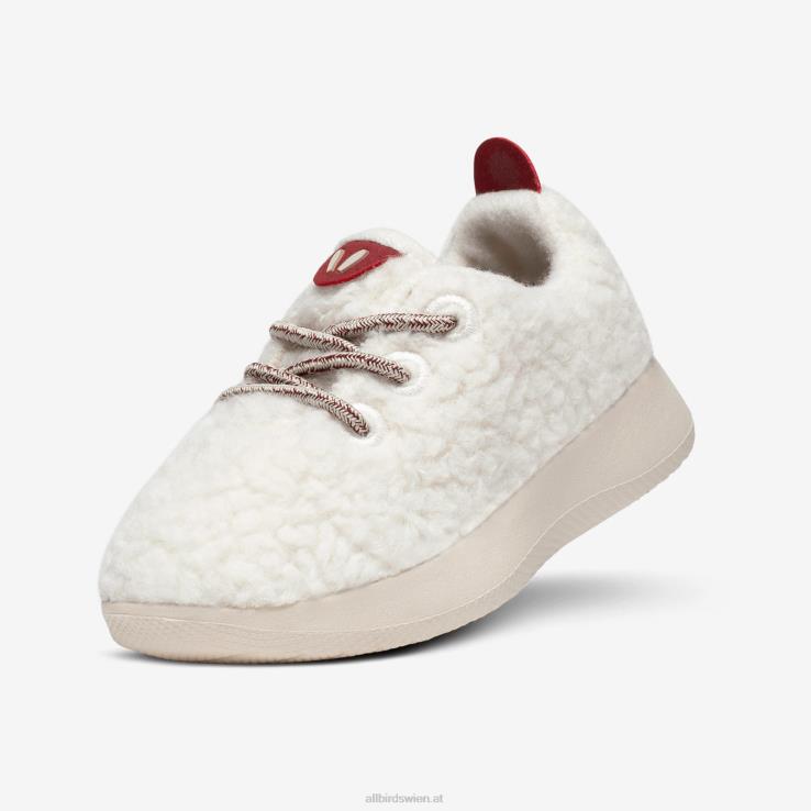 Allbirds Smallbirds Wollläufer – kleine Kinder DZ826242 naturweißer Flaum (beige Hush-Sohle) – Bild 1