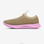 Allbirds Tree-Dasher-Staffel der Frauen DZ826187 dunstiges Beige (lebendige rosa Sohle) – Bild 3