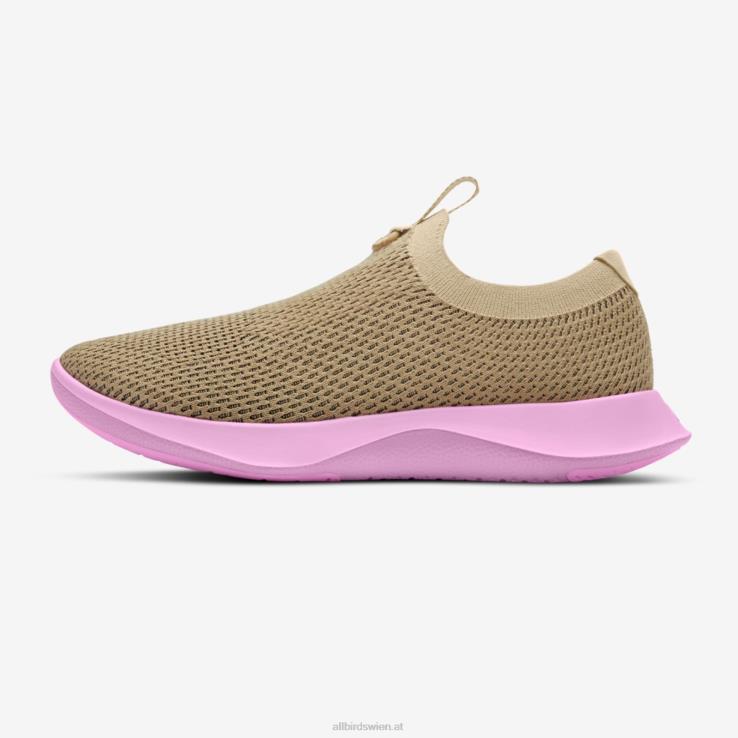 Allbirds Tree-Dasher-Staffel der Frauen DZ826187 dunstiges Beige (lebendige rosa Sohle) – Bild 3