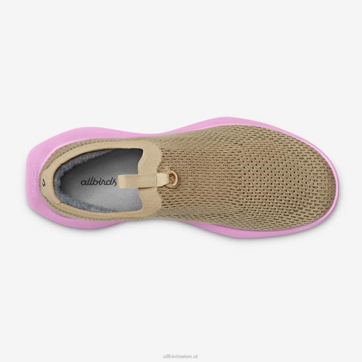 Allbirds Tree-Dasher-Staffel der Frauen DZ826187 dunstiges Beige (lebendige rosa Sohle) – Bild 5