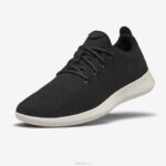 Allbirds Wollläufer für Herren DZ82630 echtes Schwarz (cremefarbene Sohle)