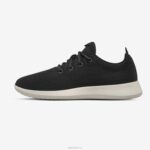 Allbirds Wollläufer für Herren DZ82630 echtes Schwarz (cremefarbene Sohle) – Bild 3